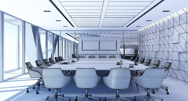 3d model office interior