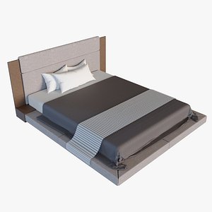 Bed minimalist wood