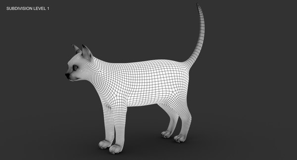 3D cat animation model - TurboSquid 1327406