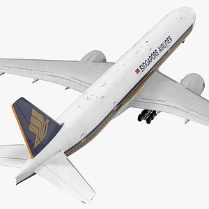 boeing 777-8x singapore airlines 3d model