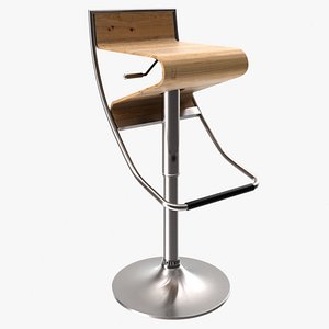 Zig-Zag Bar Stool