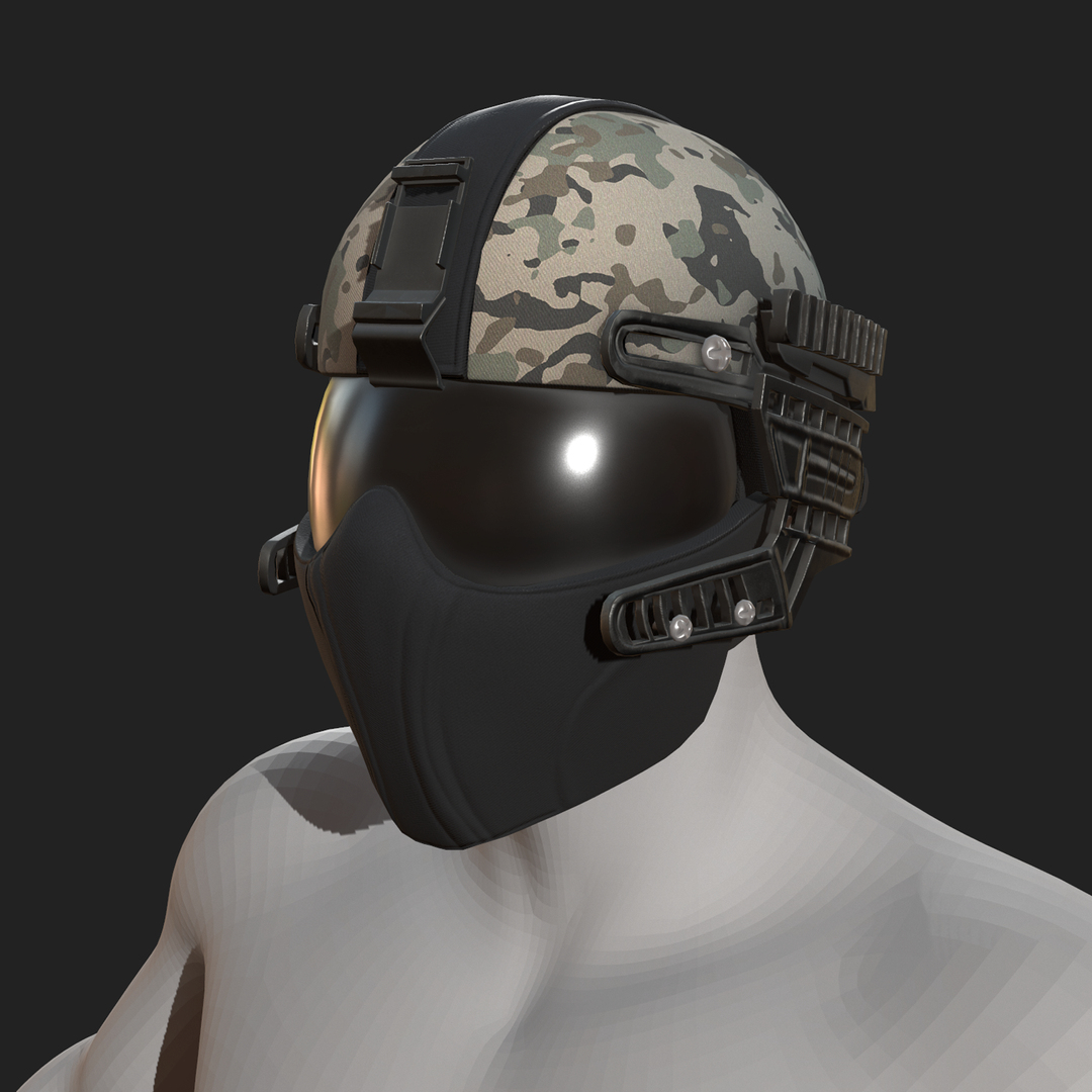 Helmet sci fi 3D model - TurboSquid 1514101