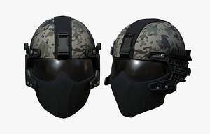 helmet sci fi 3D model