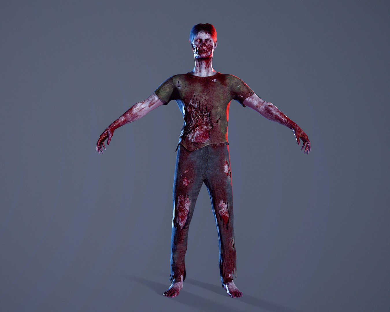 Character Zombie 3D Model - TurboSquid 2368146