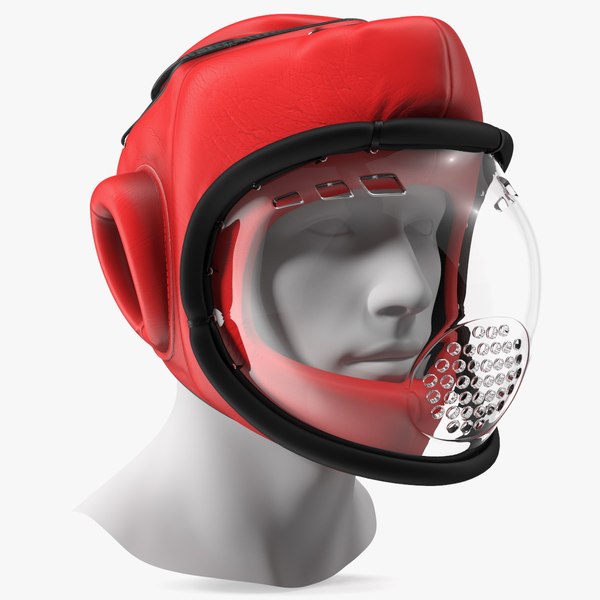 Kudo Hedgear Playwell Red on Mannequin Head 3D model