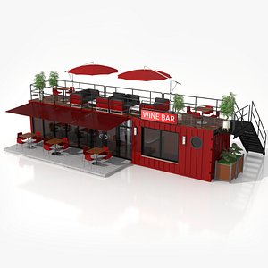 Container Wine Bar 3D model