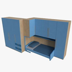wardrobe bed 3D model