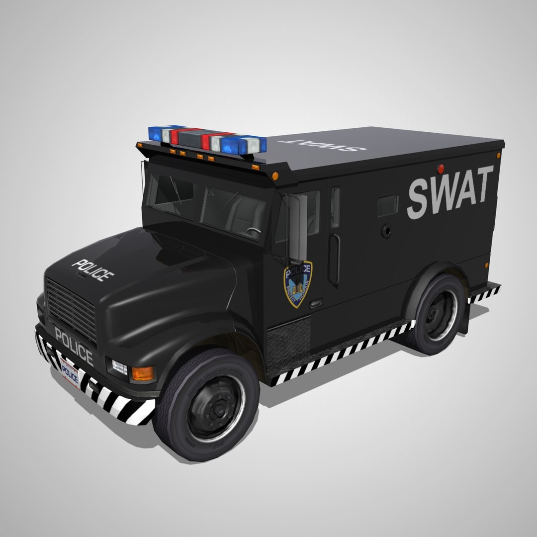Грузовик полиция. SWAT трак. Грузовик SWAT. Фургон SWAT 3d model. Грузовик SWAT 1990.