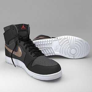 Nike Air Jordan 1 high x Louis vuitton - Buy Royalty Free 3D model