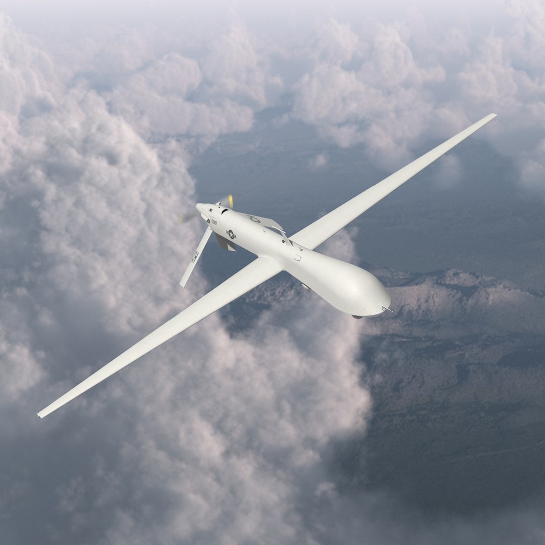 general atomics mq-1 predator 3d max