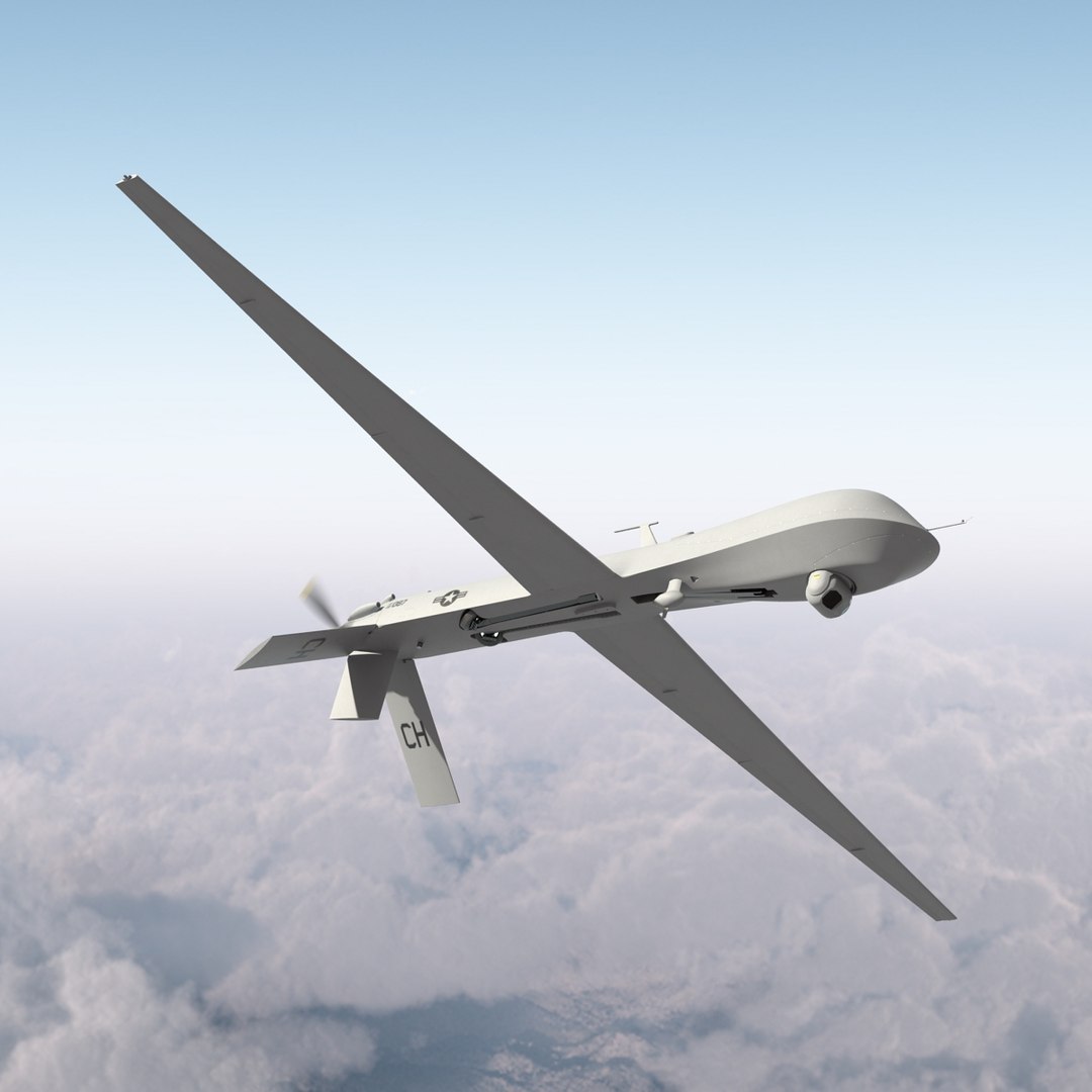 general atomics mq-1 predator 3d max