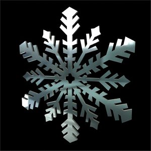 3d snowflake winter model