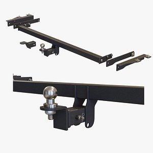 Van Tow Hitch Ball Mount 3D model