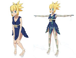 Kohaku - Dr Stone Low-poly