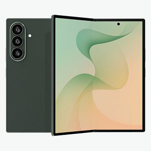 Samsung Galaxy Z Fold 8 Ultra Green Shadow 3D model