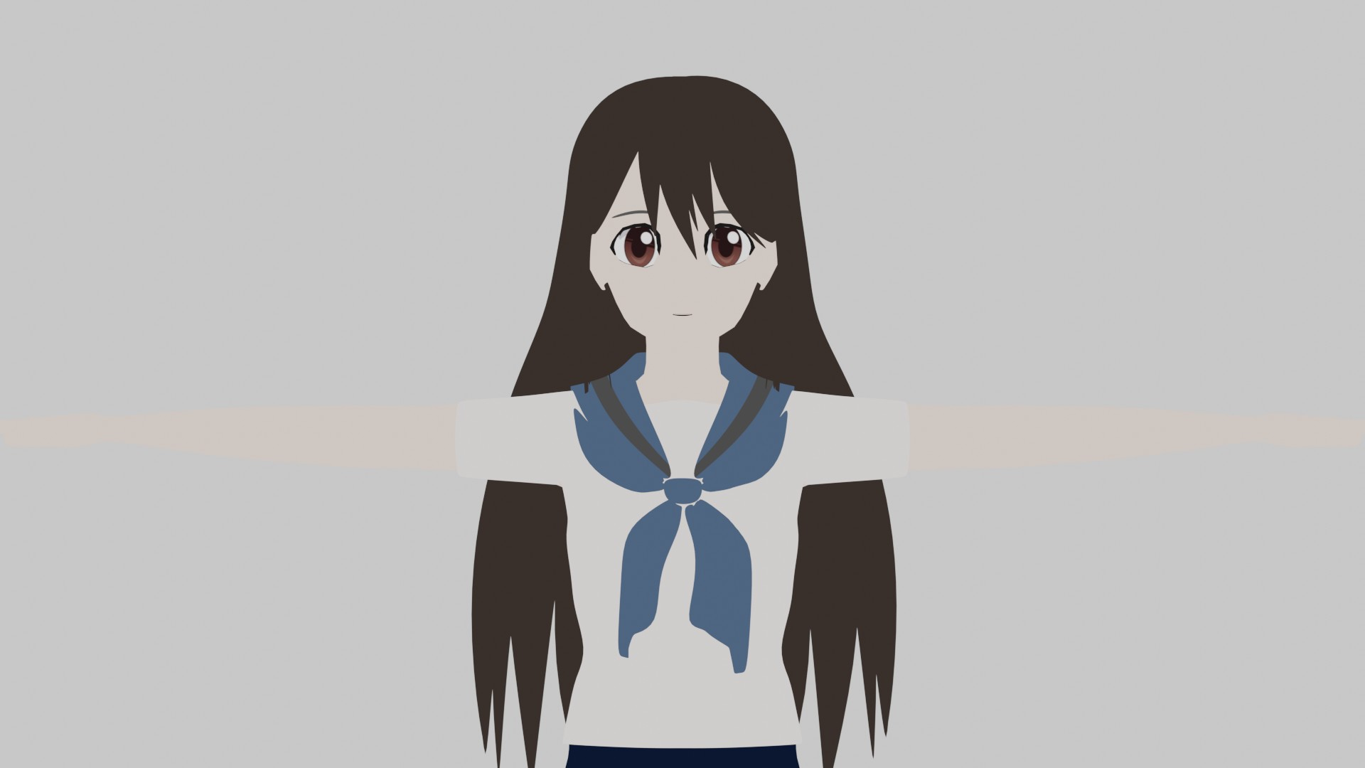 3D ANIME GIRL BLENDER model - TurboSquid 1750722