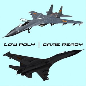 3D Sukhoi Su-27 Shenyang J-11