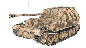 ferdinand tank 3d max