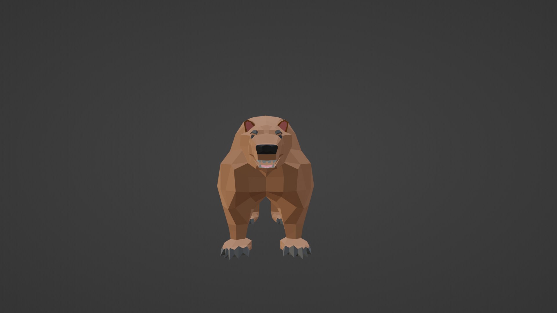 LOW POLY Bear - ANIMATED 3D Model - TurboSquid 2146530