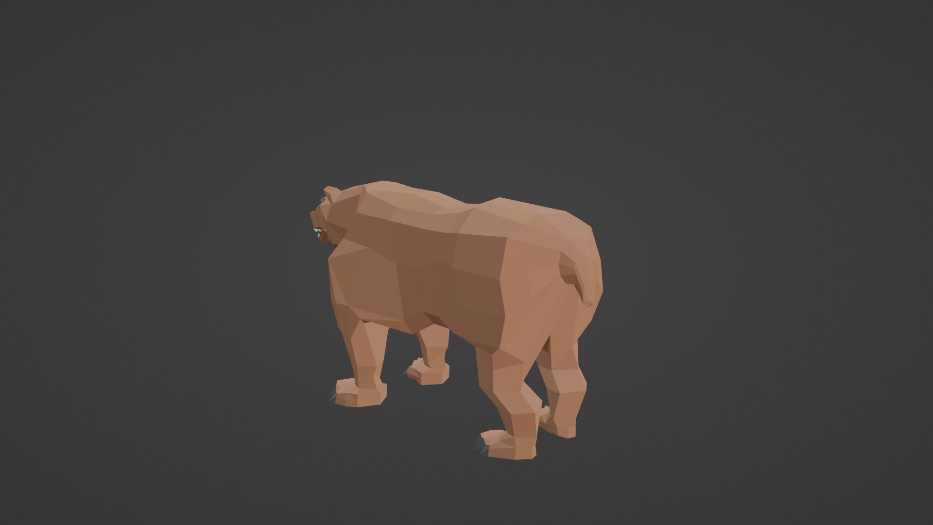 LOW POLY Bear - ANIMATED 3D Model - TurboSquid 2146530