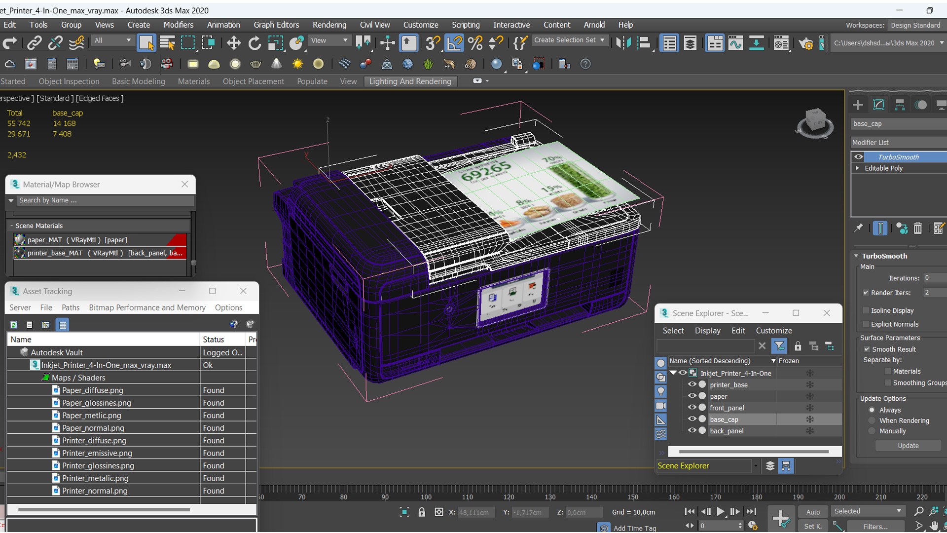 3D Inkjet Printer 4-In-One - TurboSquid 2314602