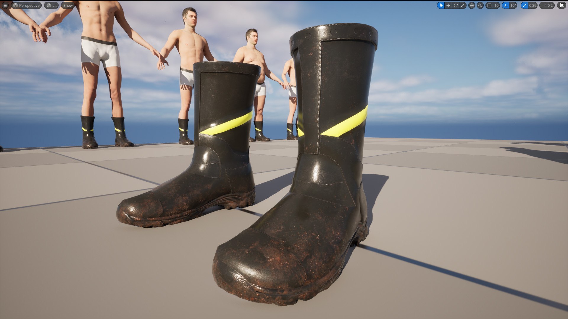 Boots 107 - All MH Bodies UE5 Skeletons - Rigged 3D Model - TurboSquid ...