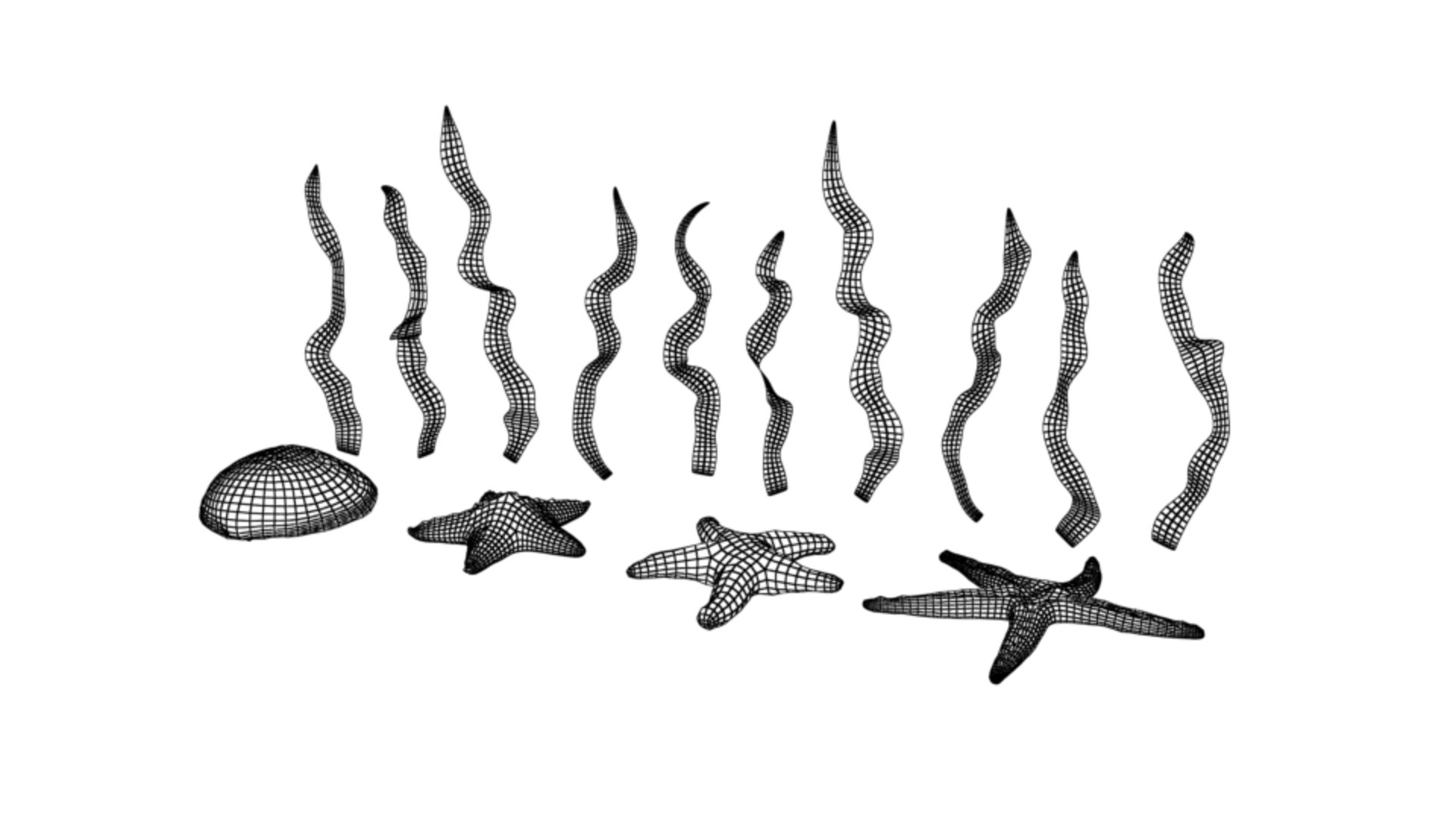 3D Starfish and Brown seaweed https://p.turbosquid.com/ts-thumb/kW/IhLOVF/Is/wire_06/png/1742915982/1920x1080/fit_q87/f08043850e97399b0122e650b702794592b62c57/wire_06.jpg