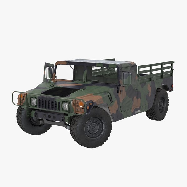 cargo troop carrier car 3d model