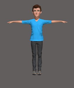 3D boy cartoon