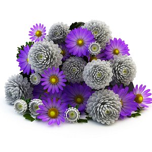 bouquet lying 3d model