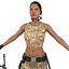 female mercenary 3D model