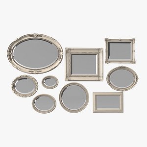 3D picture-mirror frame set model