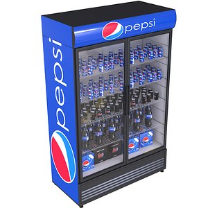 fridge beverage pepsi 3D model