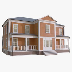 3D Building-Colonial Models | TurboSquid
