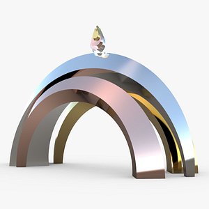 3D Arch Metal Modern Future Design