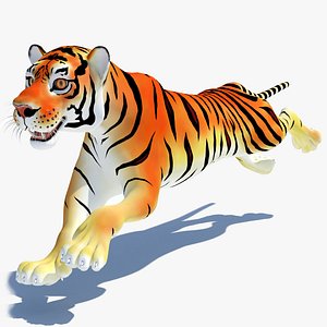 cartoon tiger cat animation 3d max