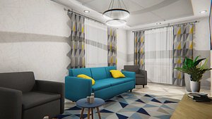 project apartment - modern interior 3D