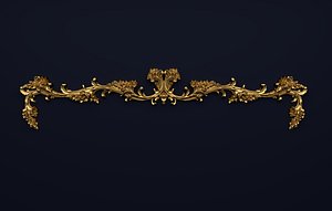 3D model molding decoration frame