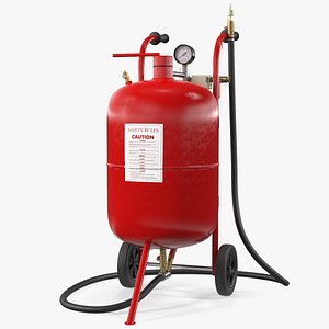 3D machine red sand sandblasting model
