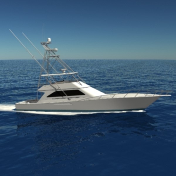 Sportfishing Boat Model 3D - TurboSquid 222372