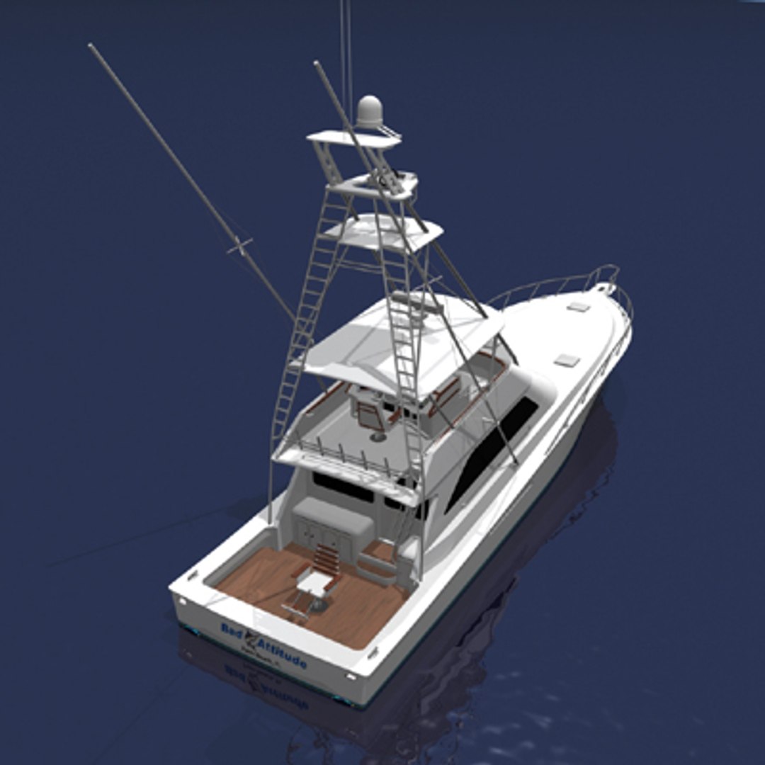 Sportfishing Boat Model 3D - TurboSquid 222372