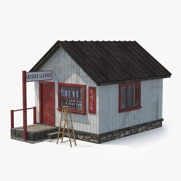 Wild West Chinese Laundry 3D model