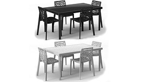 Set chair and table Gruvyer by Grand Soleil