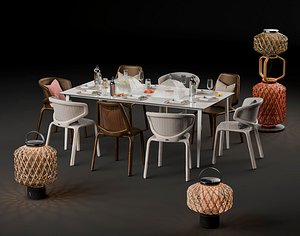 seashell settings dedon 3D model