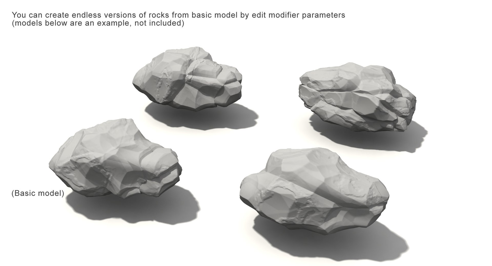 3D Rock Editable Model - TurboSquid 1266228