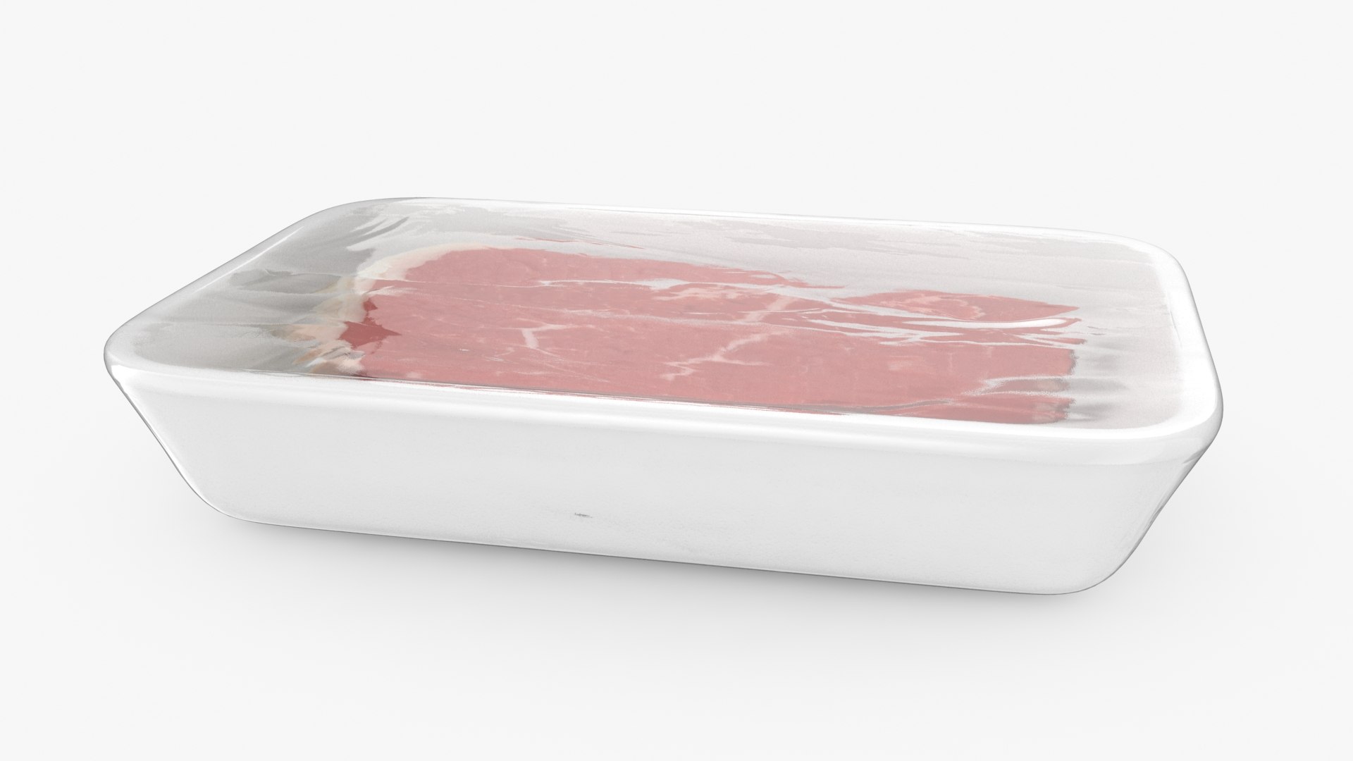 Beef Eye Round 02 Wrapped Package 3D - TurboSquid 2299517