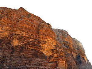 3D Wadi Rum Mars Mountains model