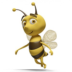 Bee cartoon rigged character