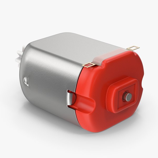 3D model Red Toy Motor