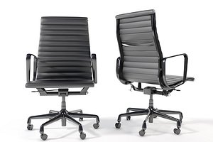 3D eames aluminum group executive chair model